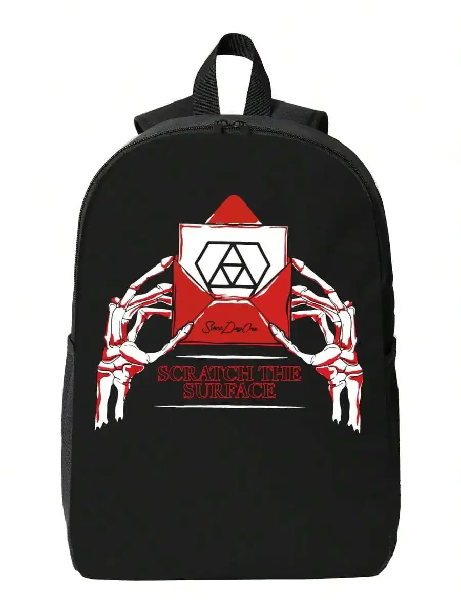 Custom Bag Scratch The Surface Red Skeleton Hands School Backpack For Men Women - Backpack For Adults Youth Business Daily Commu