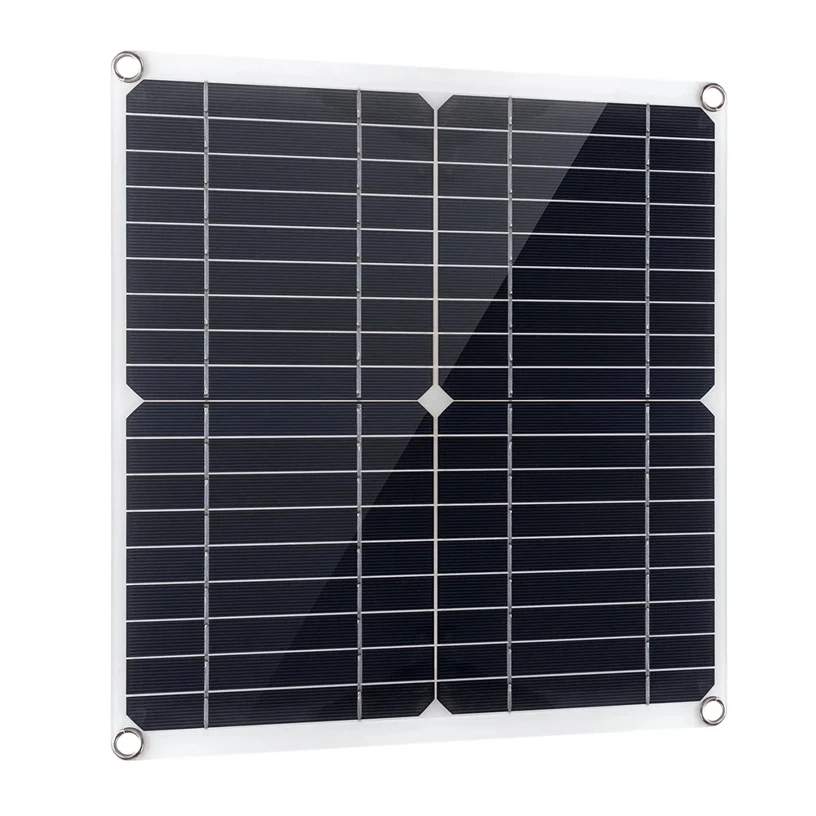 Kit de painel solar de 200 W com controlador de 60 A 12 V DC Carregador de energia portátil para bateria de banco Camping Carro Barco Placa RV