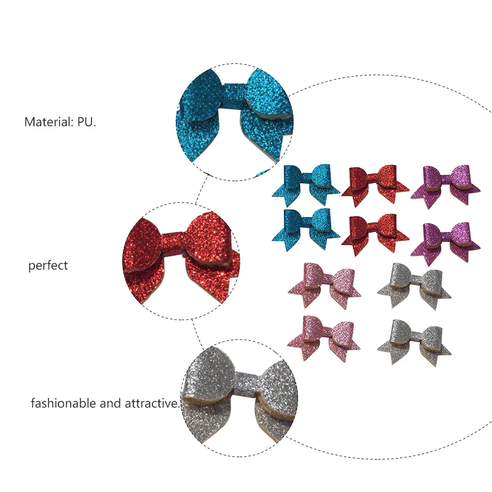 

10Pcs Pet Hair Accessories Adorable Dog Clips Exquisite Bow Design for Fashionable Grooming Dog Hair Clip Pet Barrettes