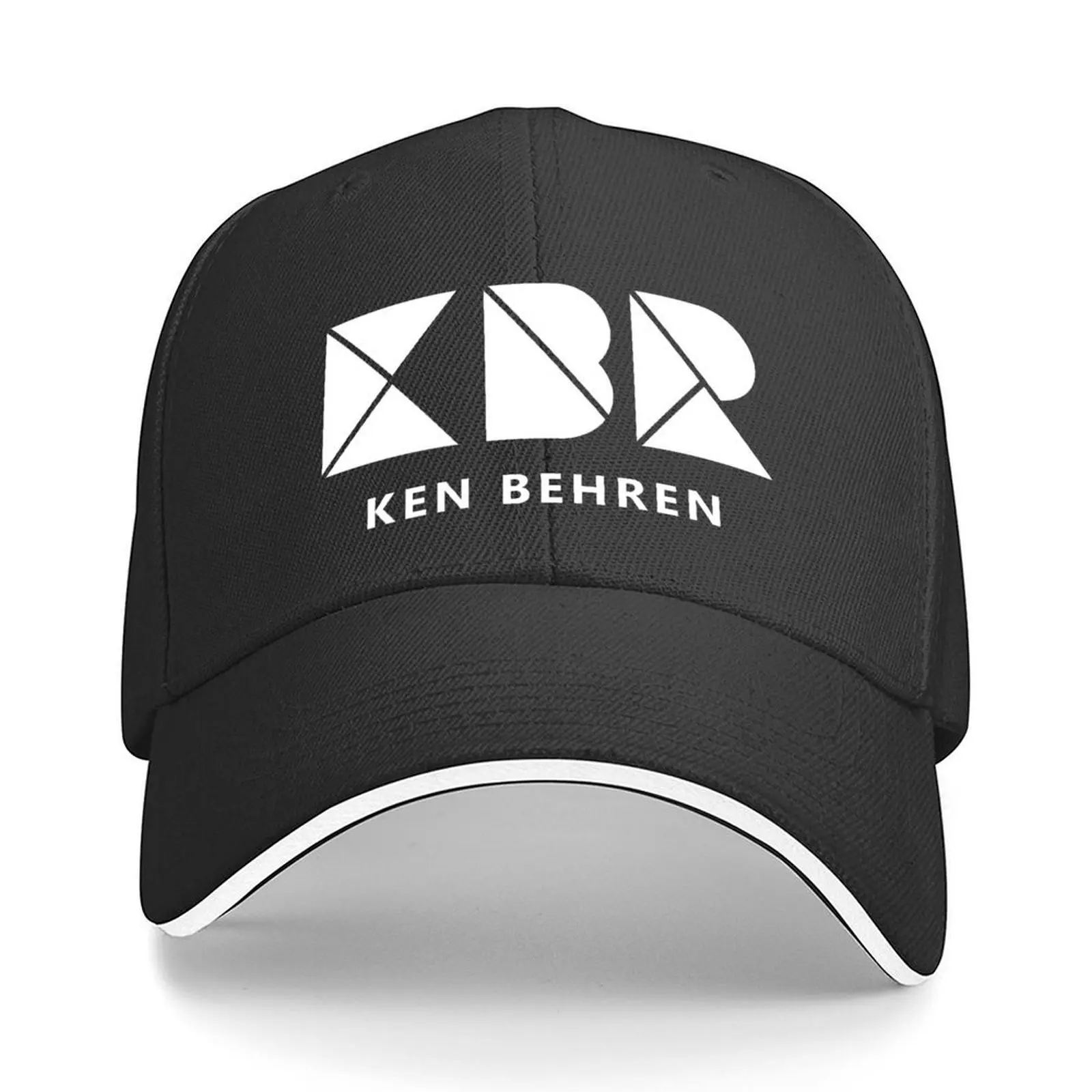 

Ken Behren white solid Baseball Cap fashionable hard hat Sun Cap Custom Cap Caps For Men Women's