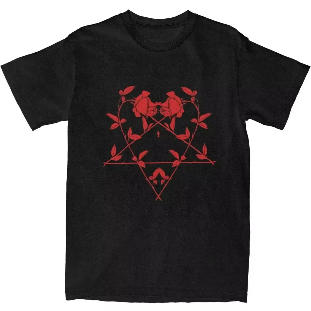 Him Band Ville Valo Heartagram Love メタル Tシャツ 夏 ストリートウェア Tシャツ トレンド Tシャツ 女性用 半袖 Tシャツ