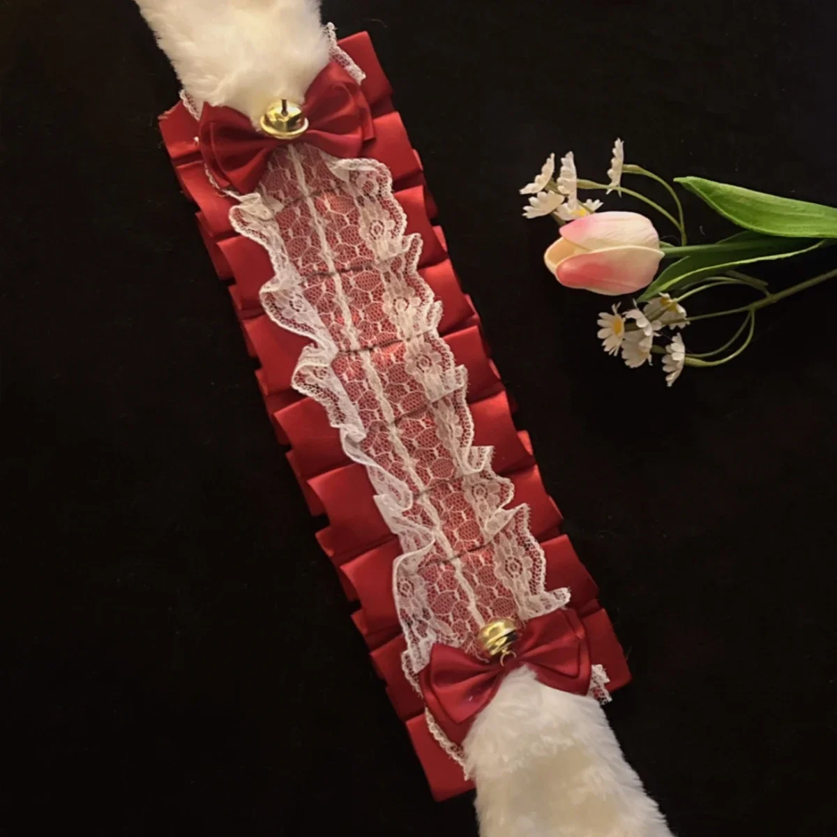 일본 토끼 귀 로리타 레이스 리본 토끼 귀 머리띠 헤어밴드 귀여운 코스프레 헤어 액세서리 D840