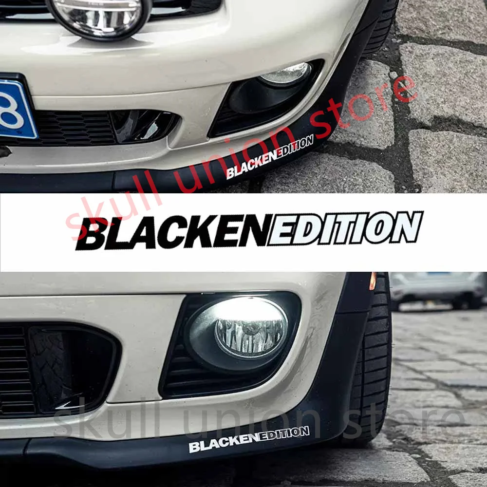 Black Edition Car Body Sticker Car front shovel rear spoiler Decal Auto Headlight Window Decoration Racing Modification Decals