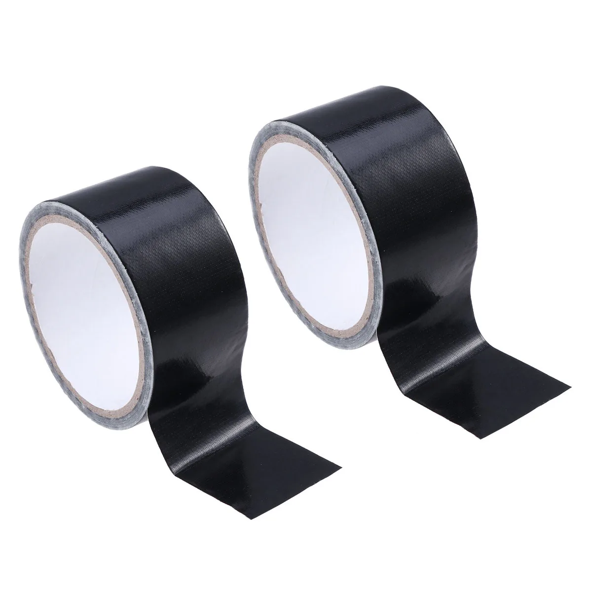 

2 pcs Waterproof Carpet 4.8Cm X 9M Black Heavy Duty Cloth Duct Tape For Pipe Sealing Repair Temporary Fix Pe Fiber Based
