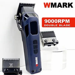 Professional Electric Hair Clipper WMARK NG-8080  High Speed Motor 9000RPM Dual Gradient Fade Blade Trimmer for Man Barber Shop