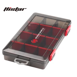 HISTAR 1PC Thicken PP Anti-Pressure Adjustable Space Big Capacity Detachable Board Double Layer Multi-Size Fishing Tackle Box