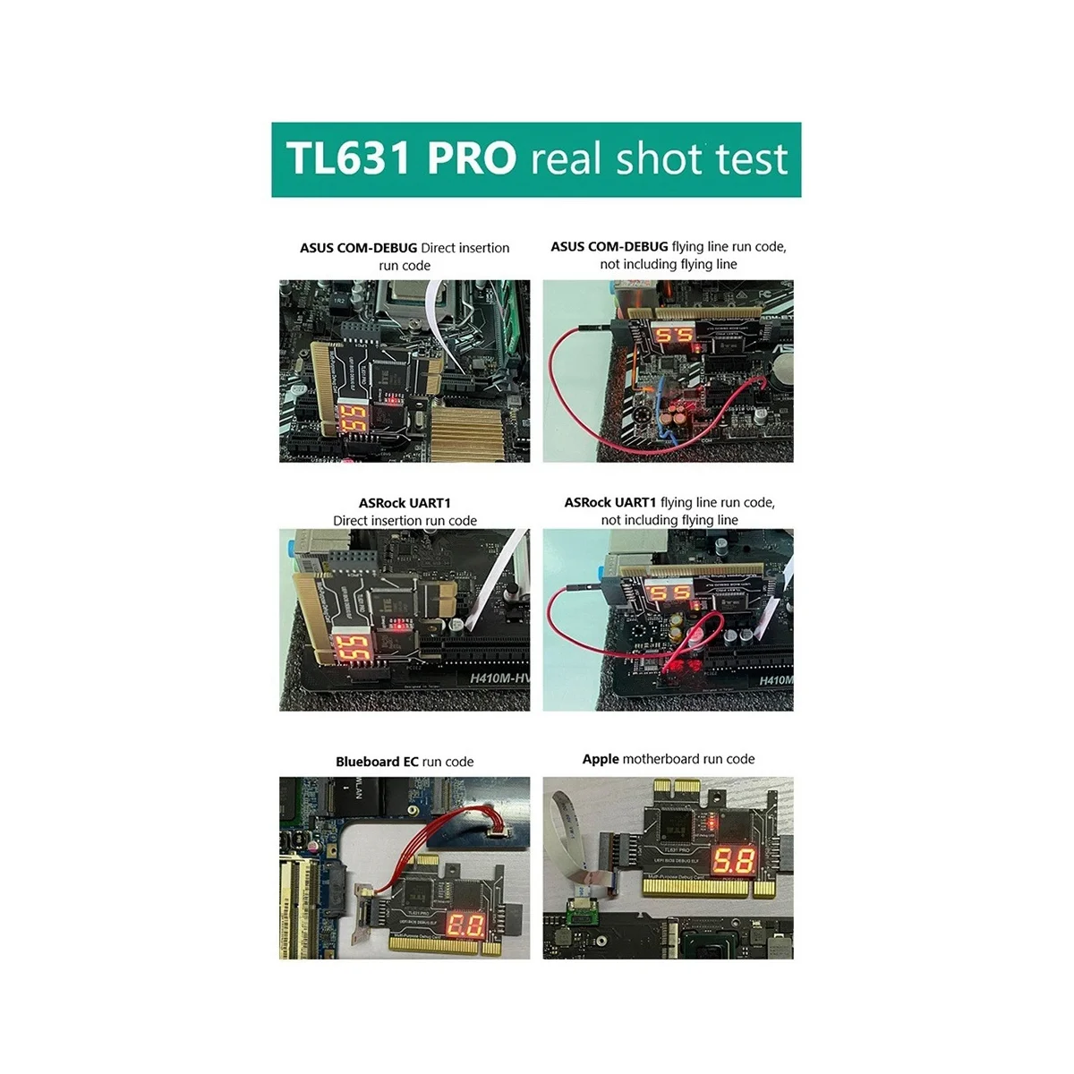 TL631 Pro LPC-DEBUG Diagnostic Card+Expansion Card PCI PCI-E Mini PCI-E Motherboard Multifunction