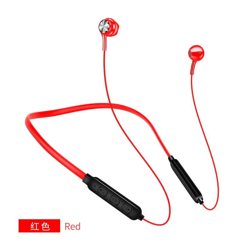 

Wireless-Compatible 5.1 Headphones Stereo Noise Cancelling Neckband Headset Sports Earbuds With Microphone