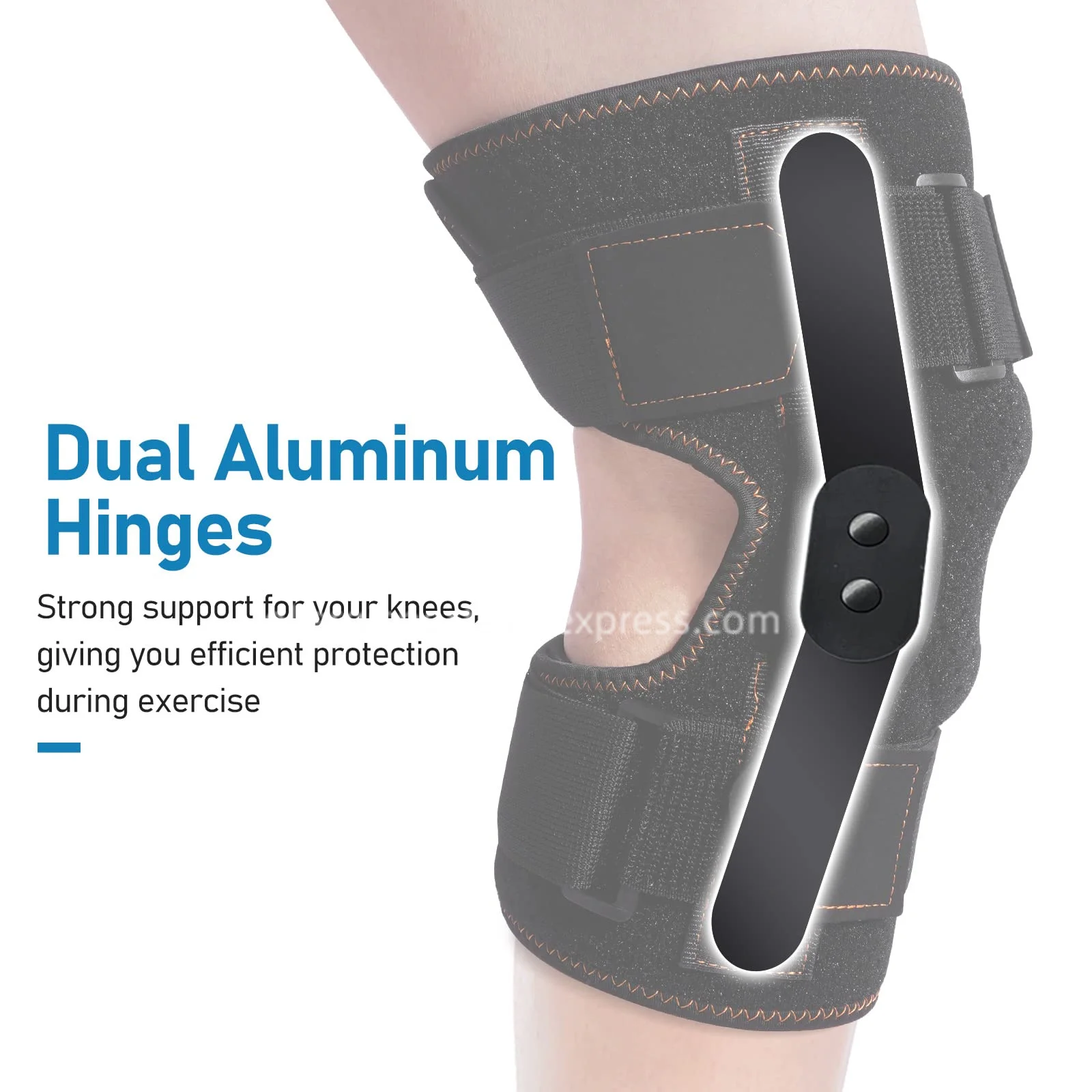 1Pcs Knee Brace Support for arthitis Sport Compression Knee Pad Sleeve for Basketball Volleyball Dance Open Patella Wrap kneepad