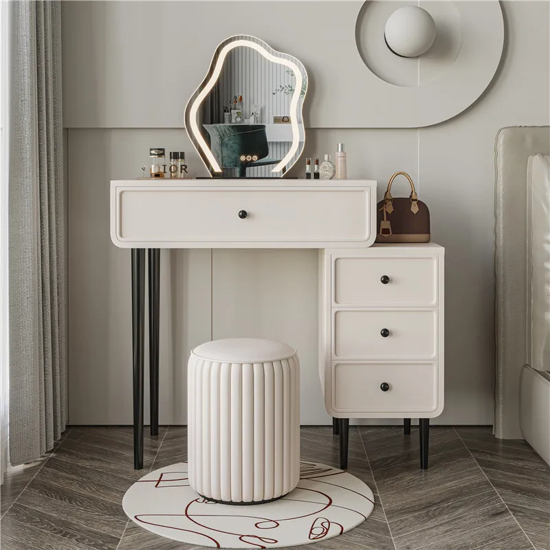 

Luxury Organizer Dressing Table Vinity Modern Classic Makeup Dressing Table Charm Stool Penteadeira Decoration Accessories