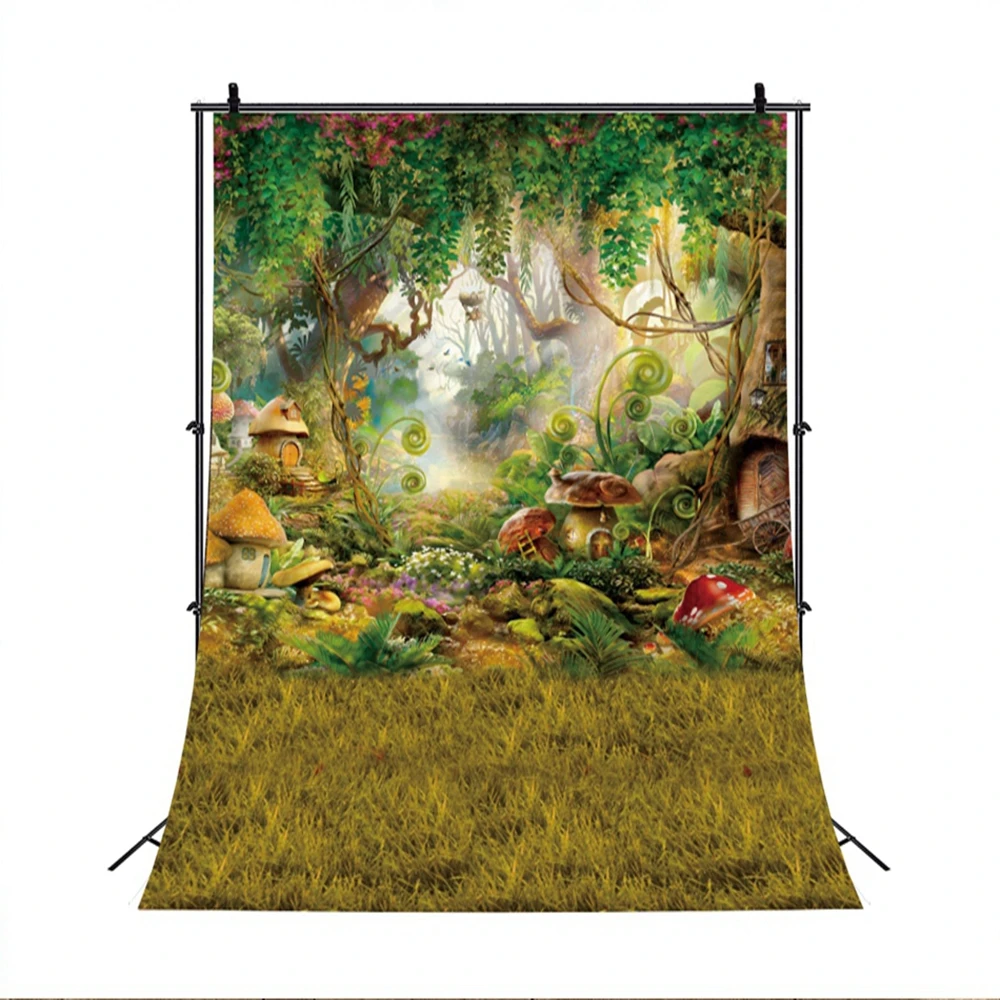 Spring Forest Backdrop Fairy Tale Fantasy Elves Nature Scenery Kids Art Portrait Baby Shower Photography Background Photo Studio