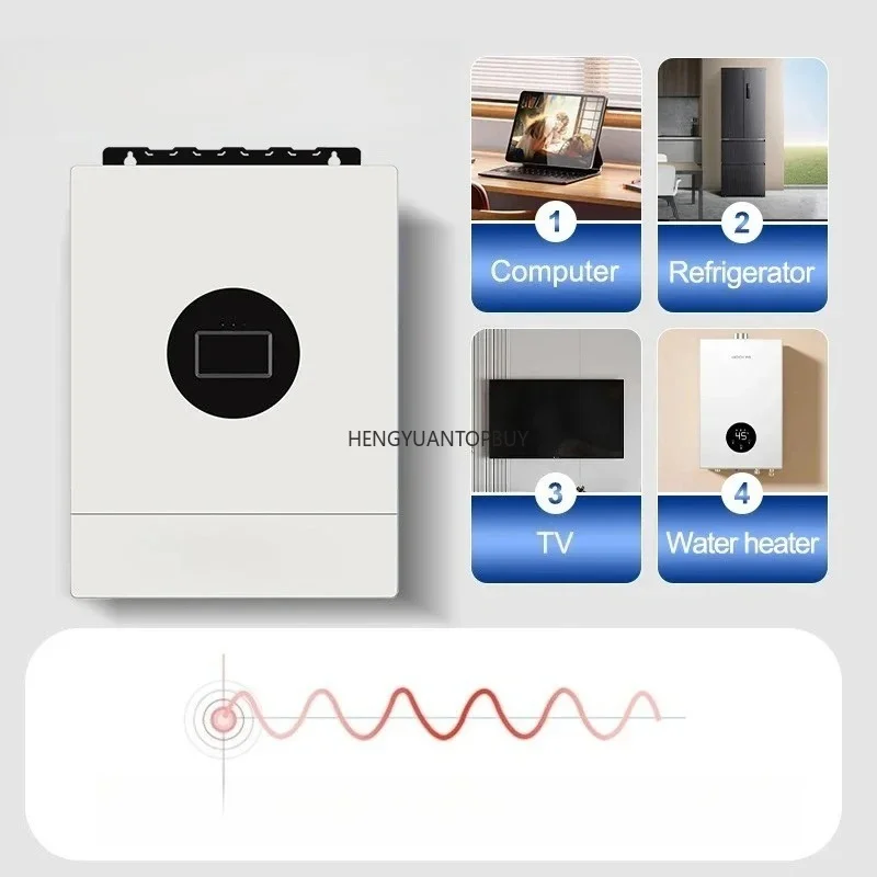 48V 12KW Split‑Phase Hybrid Solar Inverter, 120V‑240V AC Output, Built‑in 200A MPPT Charge Controller with WiFi Remote Monitorin