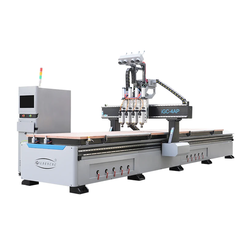 Four Processes 1325 Wood Machine Nesting Cnc Router Automatic Wooden Furniture Making Machine