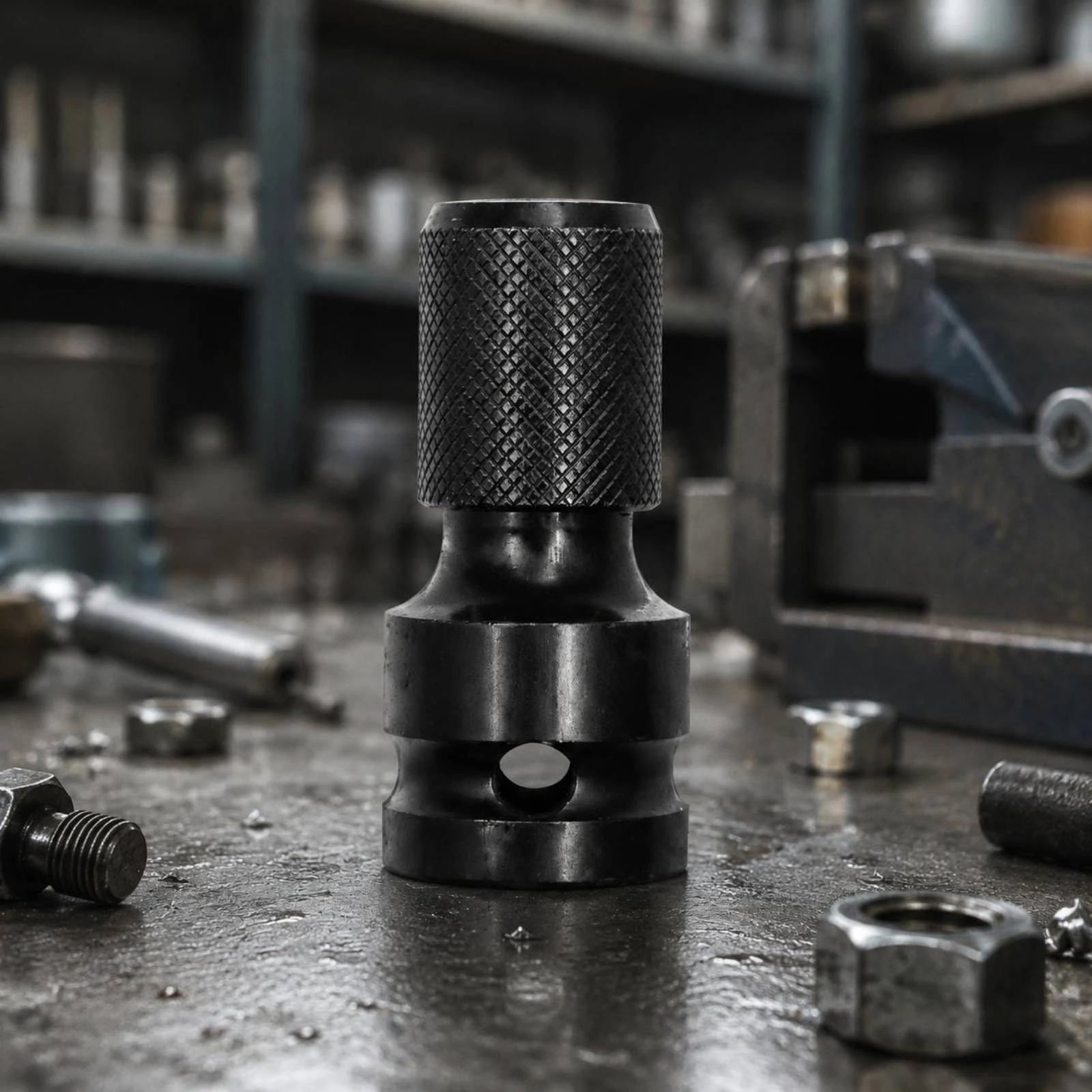 Drill Chuck Adapter Long-Lasting High-Power Socket Converter Wrench Socket Adapter Rust Resistant Tool Accessory Universal Fit