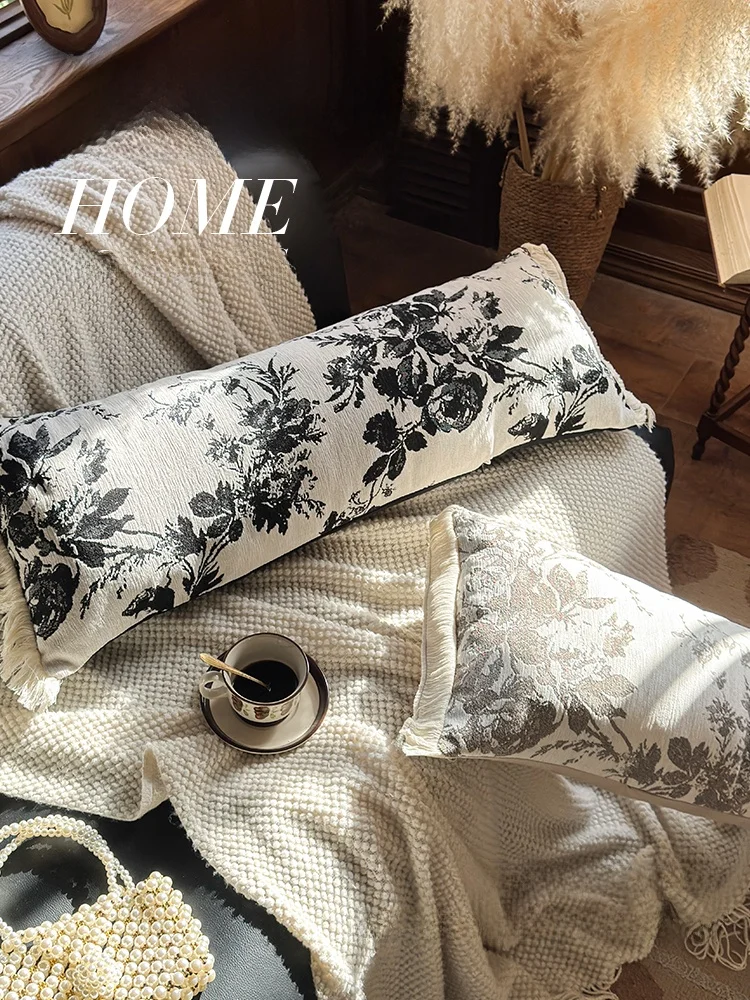  Long Pillow Sofa Bed Window  Cushion Backrest Pillow Cover Rectangular Home Decorative Polyester Fiberfill