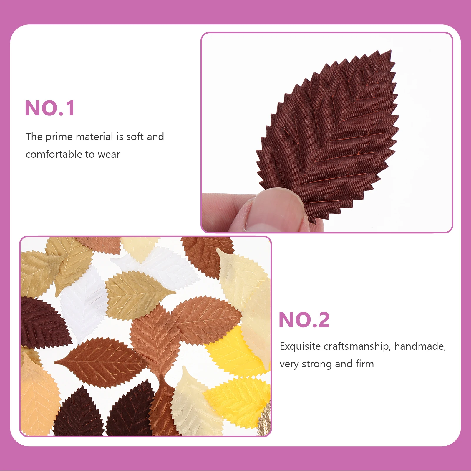 

300 Pcs Simulated Leaf Hair Accessories Wedding Decor Clothes Leaves Headband Polyester DIY Simulation Headdress Materials