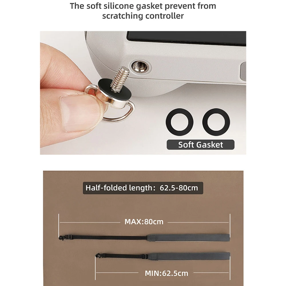 Cordão de controle remoto universal com tela, corda de fivela, acessórios para DJI Mini 3 Pro, RC 2, RC PRO