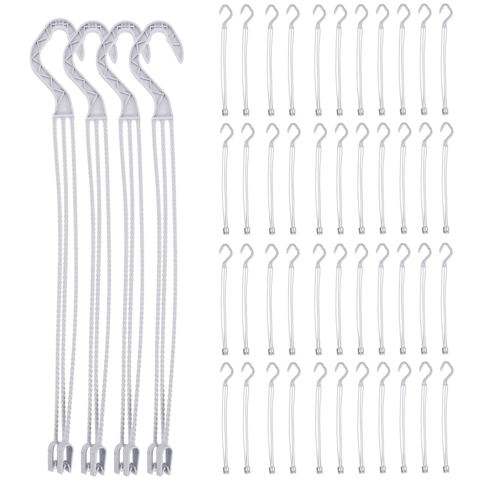 30 Pcs Flower Pot Hook Plant Load Hooks up Plastic Hanging Holders Hangers Planter