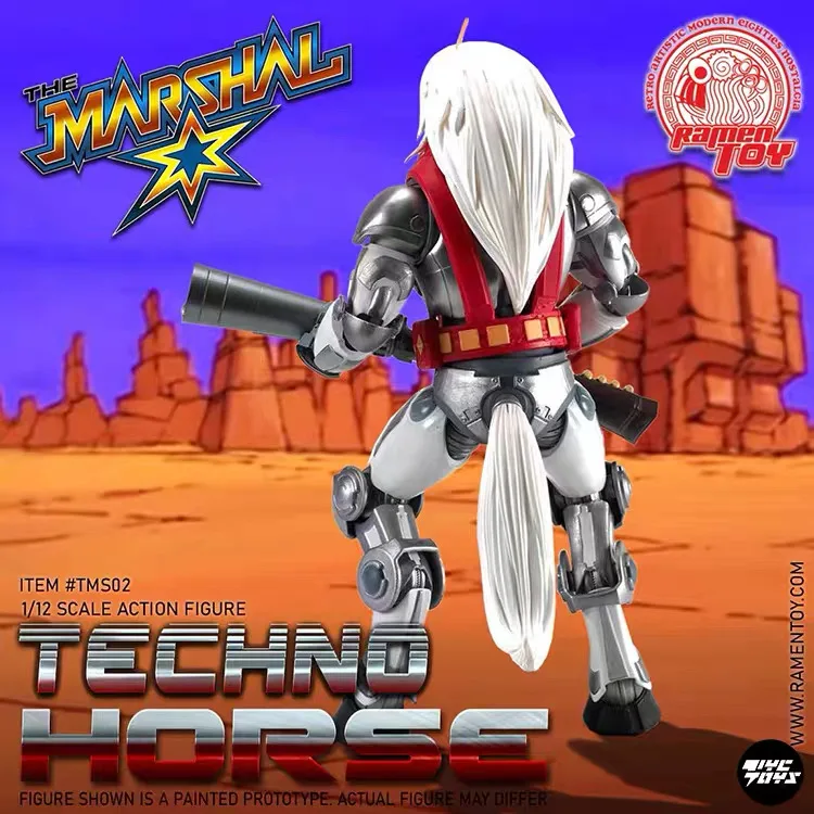 【In Stock】RAMEN TMS02 TOY Bresta Sheriff Techno Horse 1/12 Action Figure view 3