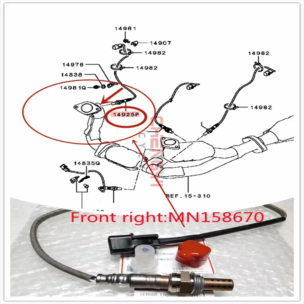 Engine Control Oxygen Sensor For Pajero Montero Shogun V77W V87W V97W MN158917 MN158918 MN158916 MN158670