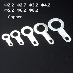 Tinned Copper Single Head Soldering Terminal M2.2M2.7M3.2M4.2M5.2M6.2M8.2 Lugs Round Shaped Soldering Washers