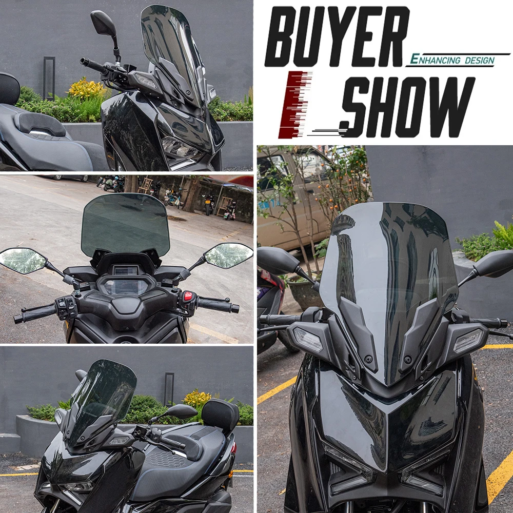 XMAX X-MAX 125 300 Windshield Windscreen Wind Deflector For Yamaha X-MAX300 X-MAX125 2023 2024 XMAX300 Motorcycle Accessories