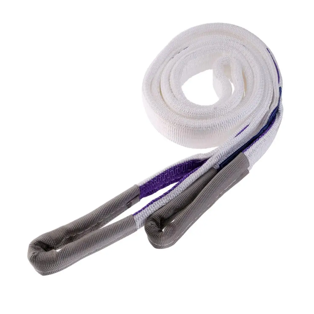 Polypropylene Heavy Duty Tow Rope Reinforced Recovery Strap Hoisting Cable for Atvs Trucks Boats