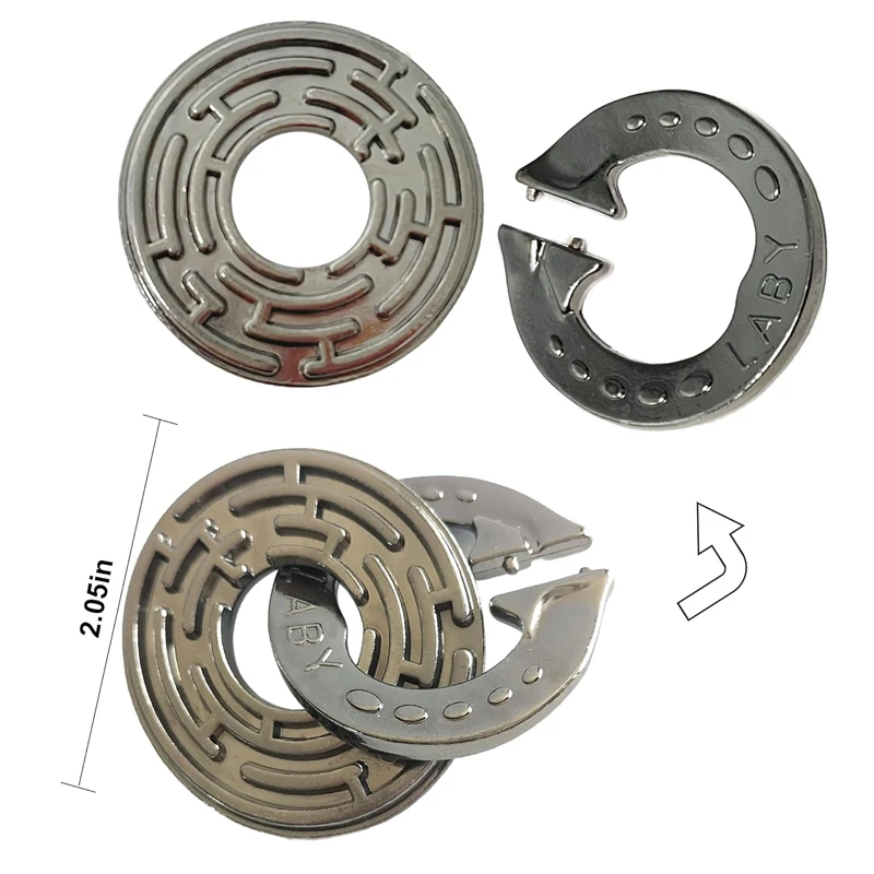 เกมไขปริศนาโลหะ 3 ชิ้น ชุดปลดล็อค ฝึกสมอง แก้ปัญหา สำหรับเด็กและวัยรุ่น ของเล่นเสริมพัฒนาการ