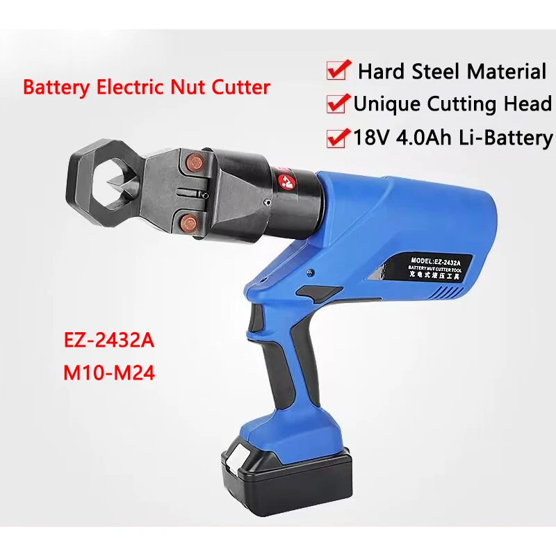 

Electric Nut Breaker Portable Hydraulic Nut Cutter EZ-2432 Rusted Nut Cutting Machine Screw Cap Crusher Rusted Nut Broken