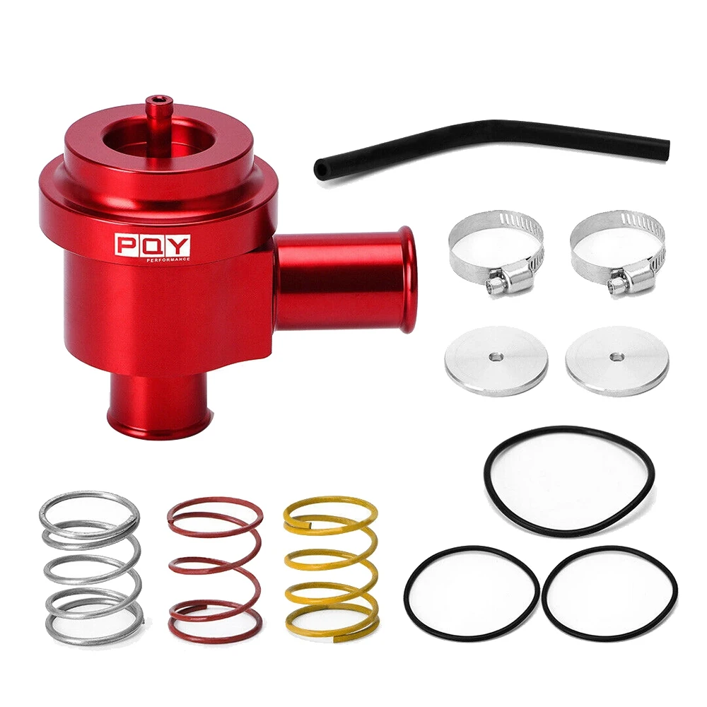 for Beetle Golf Jetta -Audi 1.8T 2.7T 98-05 Aluminum Blow Off Valve Turbo BOV Diverter Valve Kit Red