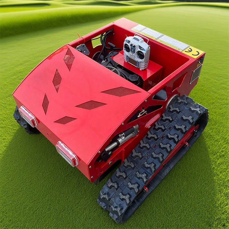 STLF EPA EURO5 All Terrain Remote Lawn Mower Robot 550mm Crawler Remote Control Agricultural Lawn Mower