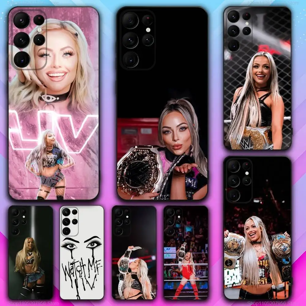 

L-Liv Wrestler M-Morgan For Samsung S30,S25,S24,S23,S22,S21,S20,Fe,Lite,5G,Ultra,Plus,Black Phone Case Ultra-Thin