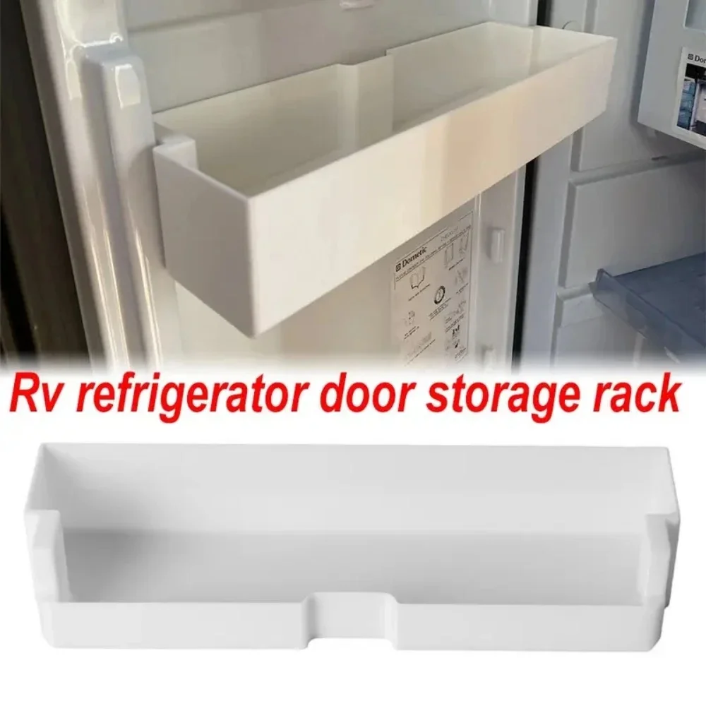 

1pc Refrigerator Door Storage Rack For Dometic Customized Motorhome Refrigerator Door Storage Rack Holder Caravan Part White