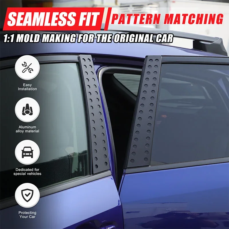 

Для Subaru Crosstrek 2024, алюминиевый сплав, окно автомобиля, центральная стойка, наклейка на отделку, автомобильные аксессуары