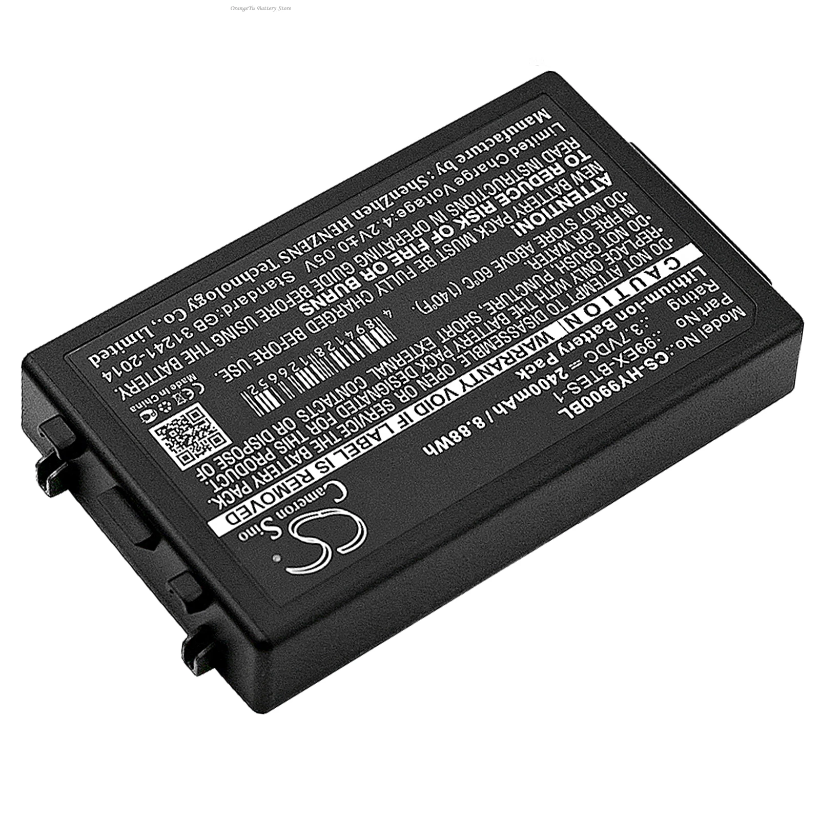 Replacement 3.7V 2400mAh Barcode Scanner Battery 99EX-BTEC-1 99EX-BTES-1 for Dolphin Honeywell 99EX 99EXhc 99GX 99EX-BTEC