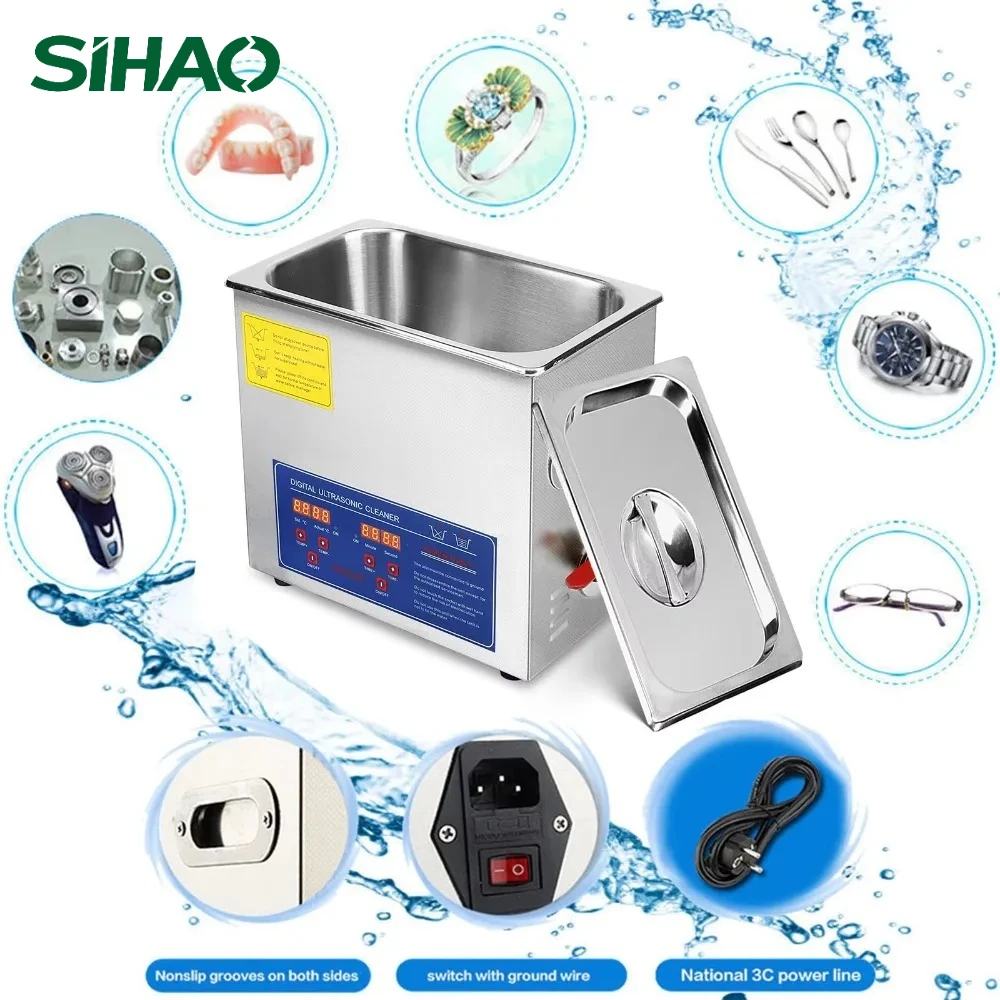 SIHAO Ultrasonic Cleaner 2-30L Home Appliance Ultrasound Cleaner Ultrasound Cleaning Machine 40KHZ High Frequency