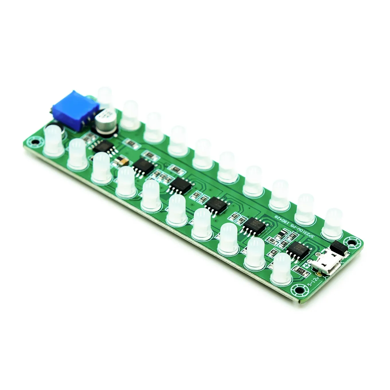 Sound-controlled induction power amplifier frequency spectrum audio level meter LED indicating flash melody light acoustics