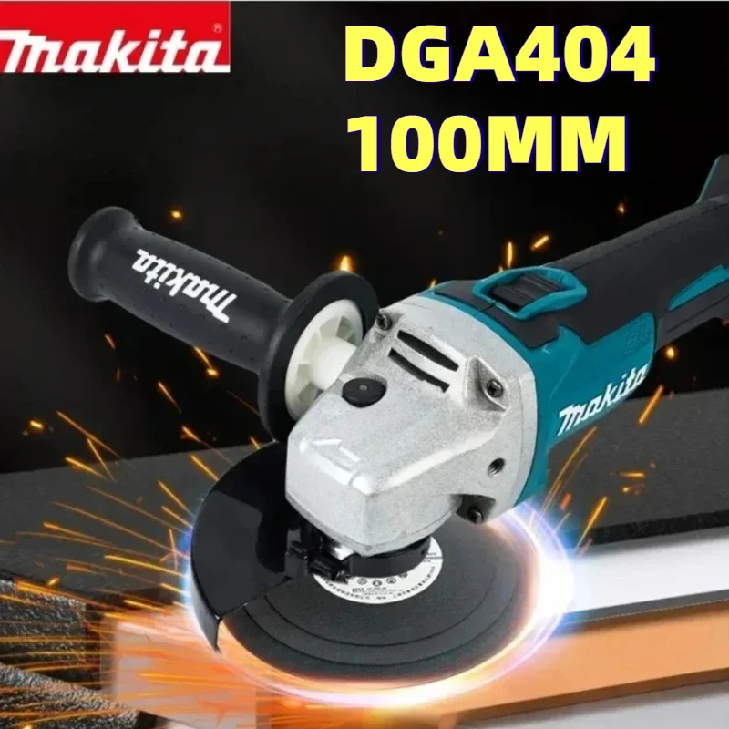 

Бесщеточная аккумуляторная угловая шлифмашина Makita DGA404 100 мм для металла и дерева, шлифовально-полировальный станок, электроинструмент