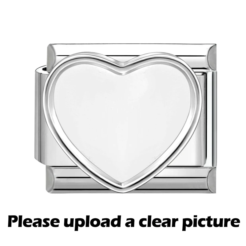 Lover Family Personalised Photo Pictures Customized Italian Charms Link for 9mm Stainless Steel Bracelets Pets Image Custom Gift