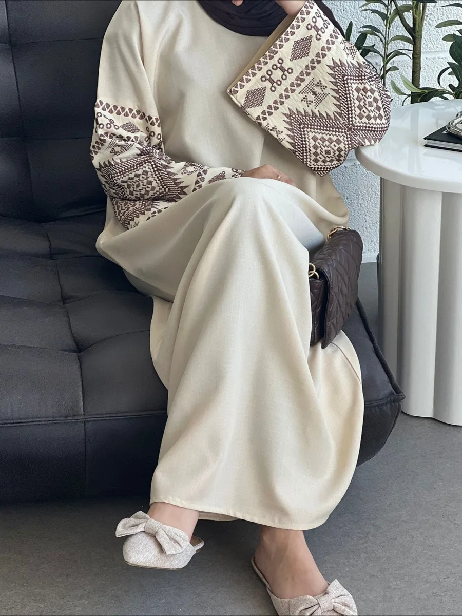 Eid muçulmano abaya para mulheres festa vestidos bordados kaftan árabe longo robe islam ramadan dubai abayas vestidos marrocos jalabiya