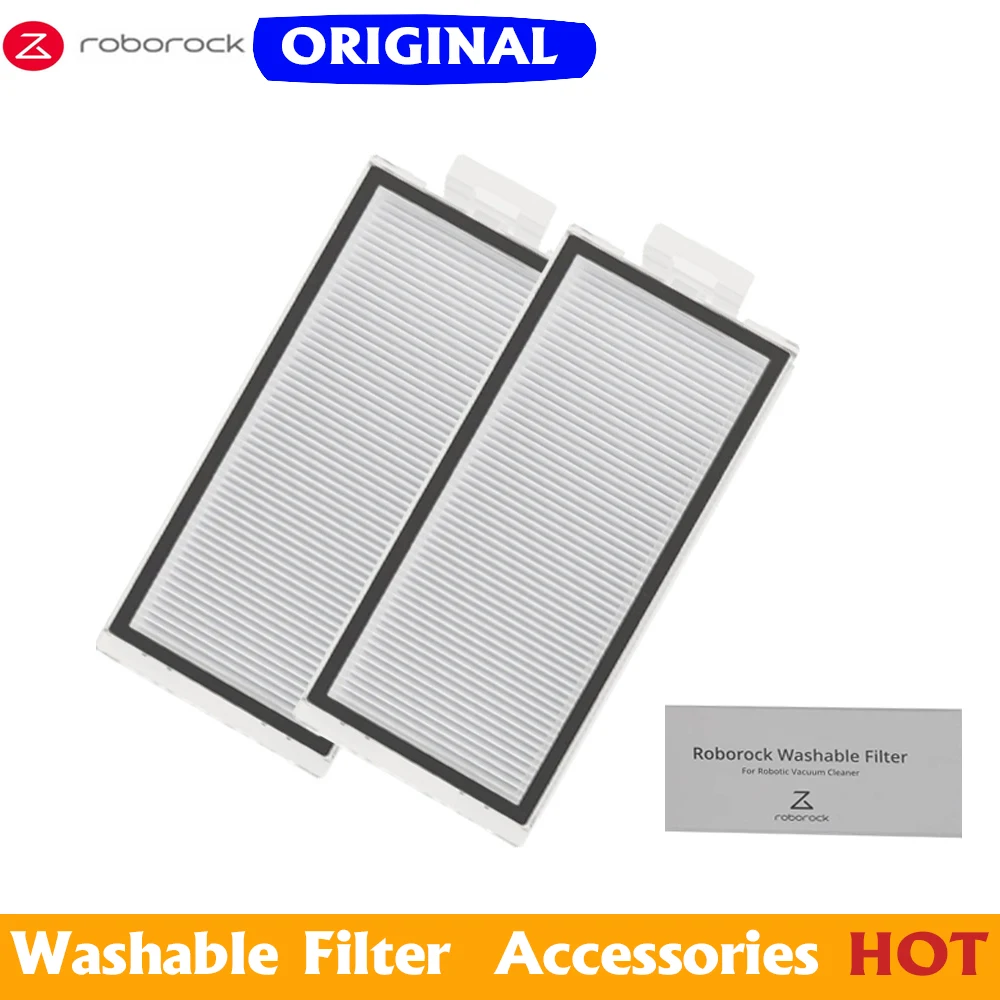 Original Roborock Washable Filter*2 for Q5 Pro, Q5 Pro+, Q8 Max, Q8 Max+, Q7, Q7+, Q7 Max, Q7 Max+ Accessories Dust Bin Filters