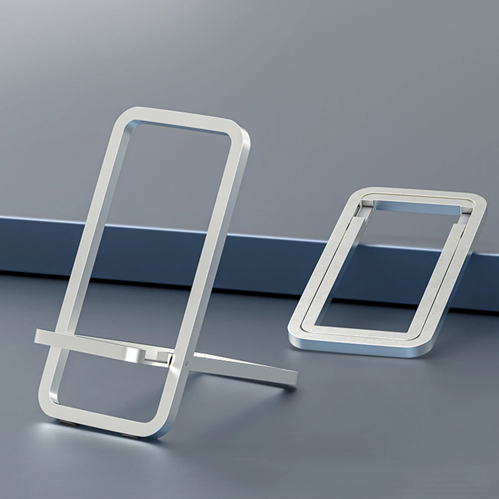 Supporto per telefono cellulare pieghevole Supporto da tavolo in metallo Supporto per telefono portatile in lega di alluminio per iPhone 15 14 Pro Max Huawei