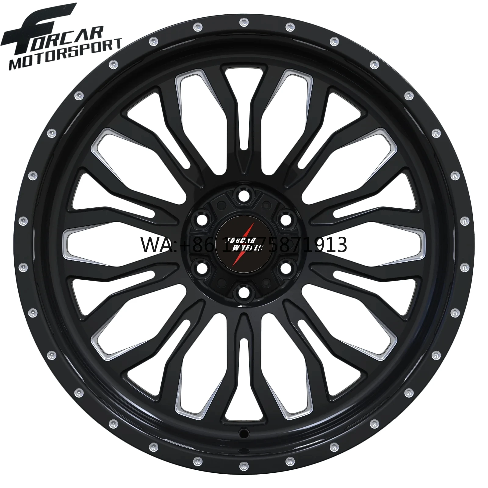 

4X4 Off Road 20 22 24 26 Inch 5/6/8 Holes Deep Dish Passenger Car Wheel Rim