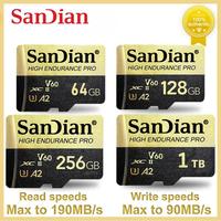 Extreme Pro Flash 128GB Card Micro TF SD Card UHS-I 512GB 256GB 64GB A2 U3 V60 TF Card Memory Card Free Adapter For Camera DJI