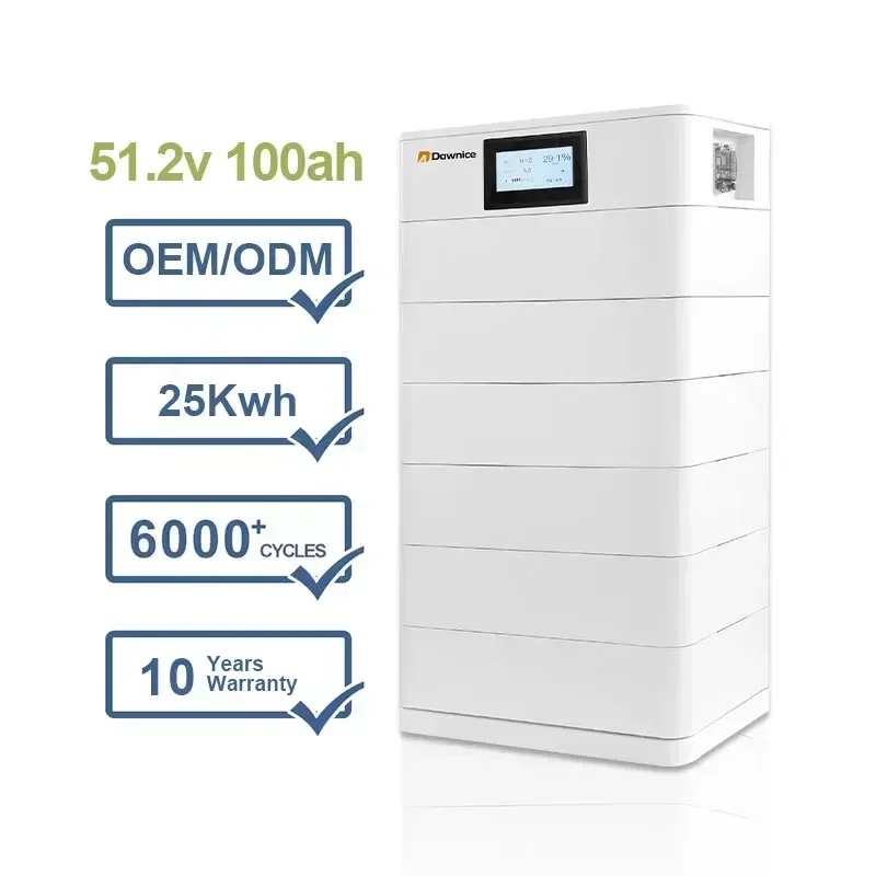 EU-Lager-PV-Batterie Solar-Lithium 200 Ah 10 kWh 20 kWh 15 kW 48 V gestapelter Lifepo4-Lithium-Batterien