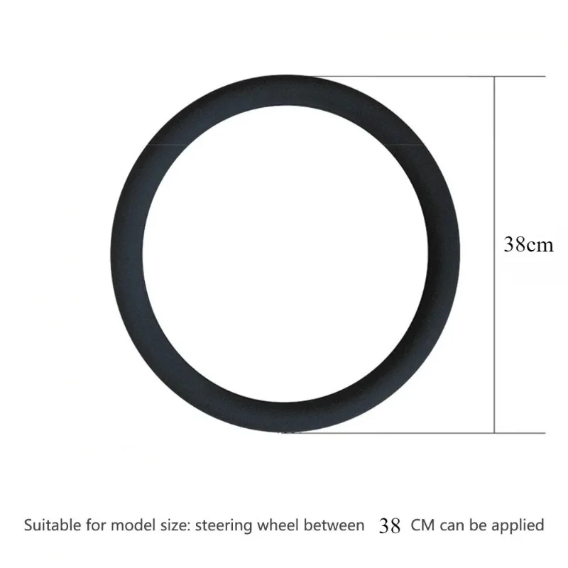 Rutschfester Silikon-Lenkradbezug Sommer Atmungsaktiv Elastisch Universell Passend 38cm Auto-Lenkradschutz Zubehör – Detail 6