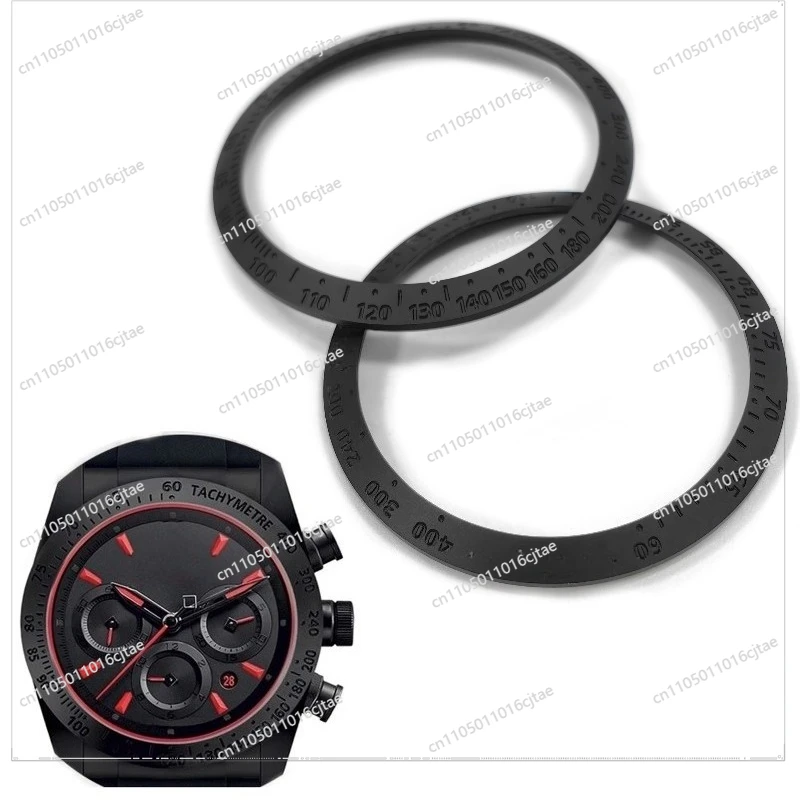 For Mechanical Men's Watch M42000CR Sandblasted Matte Black Ceramic Bezel Accessories