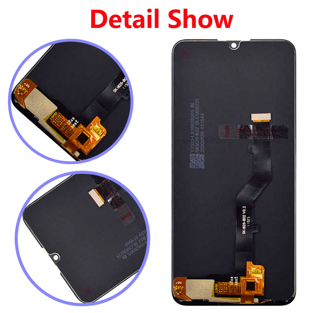 Original For ZTE Blade V10 Vita LCD Display Full With Frame Touch Screen Digitizer Assembly Repair Replacement Pantalla parts