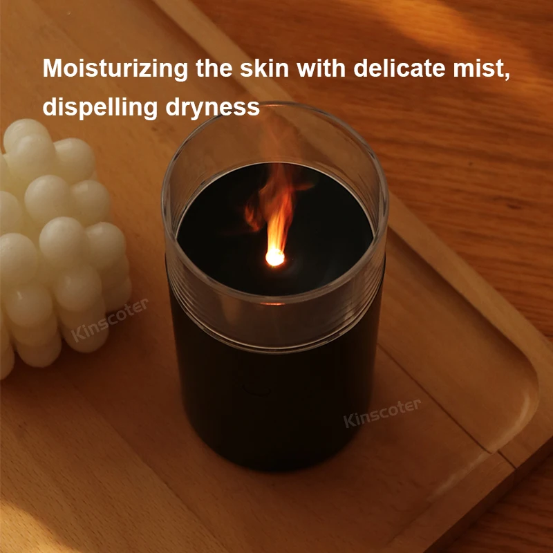 Drahtloser Aroma diffusor ätherisches Öl Diffusor Luftbe feuchter realistische elektrische Kerze bunte Nachtlicht Weihnachts geschenk Beleuchtung