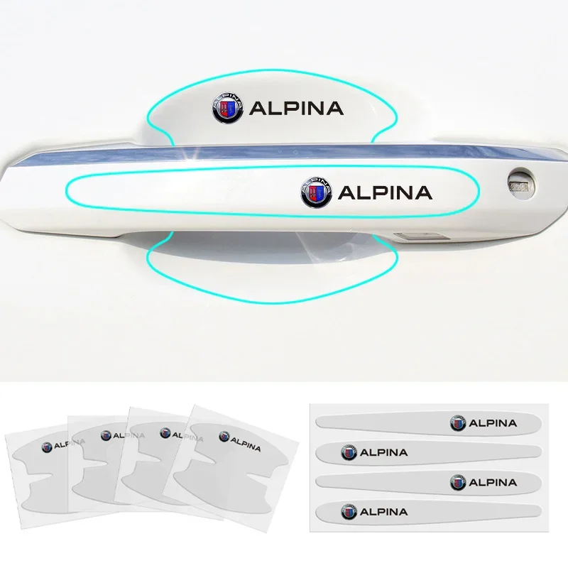 Car Door Stickers Anti-scratch Decals for BMW Alpina Logo E46 E90 M4 M3 M2 F20 E87 X6 X7 X4 E36 E91 X3 X5 X1 X2 M5 E60 F10 E39